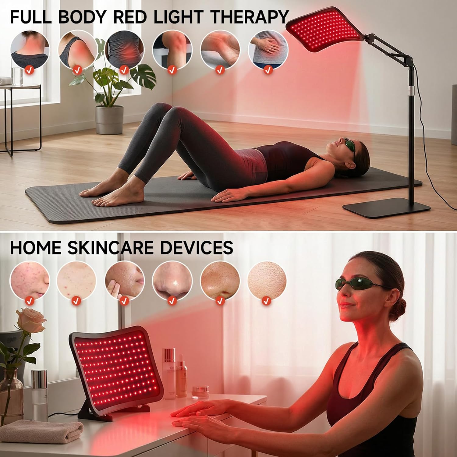 Renergy Red Light Therapy Lamp with Stand - Image 4