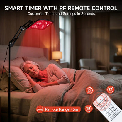 Renergy Infrared Light Therapy Lamp for Body and Face, Detachable Panel with Stand, Suitable for Face, Back and Whole Body, Used for Muscle Recovery, Fitness, Relieving Muscle Pain and Inflammation, Improving Vision and Sleep Quality Healthy Alternative